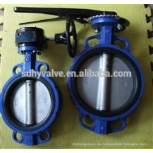 Wafer type 6 inch butterfly valve with handles